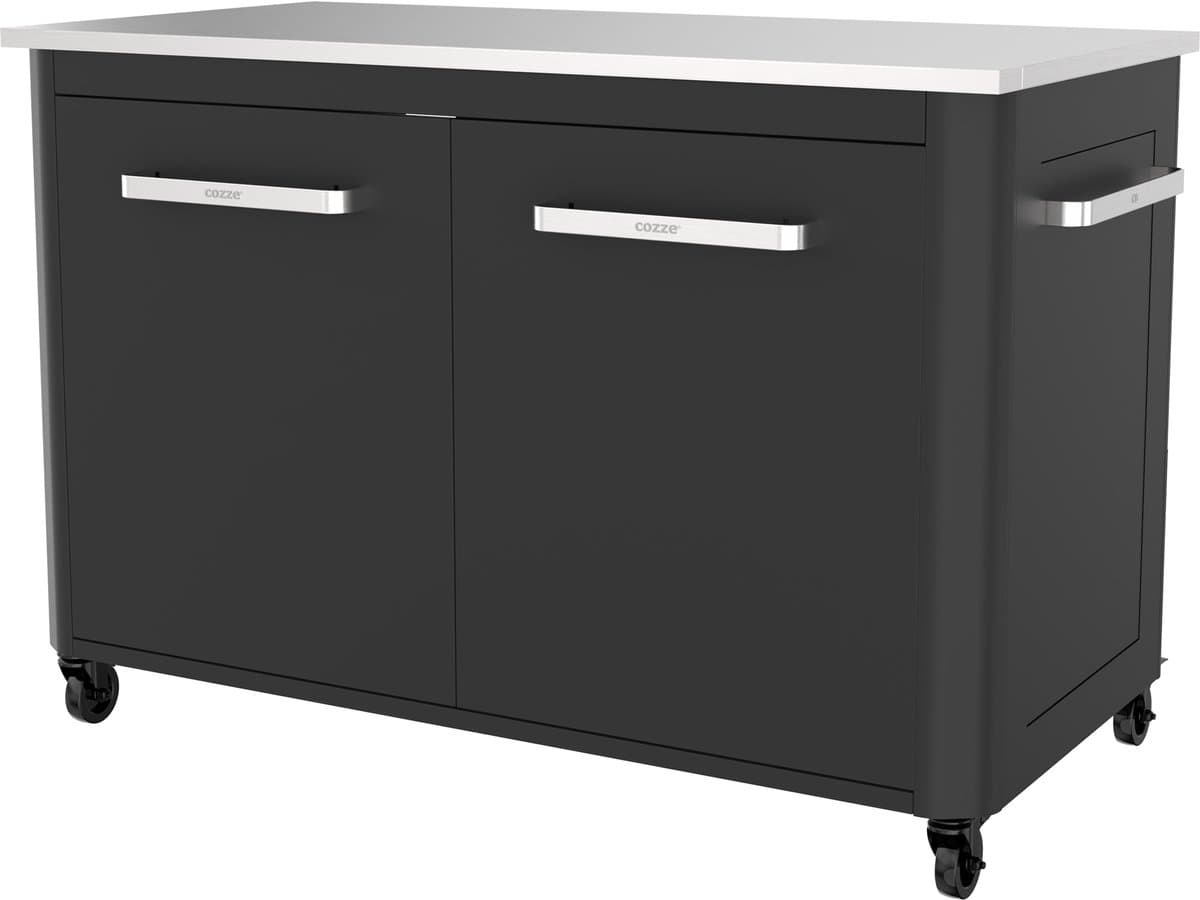 Cozze® Outdoor Kitchen - Buitenkeuken BBQ Station - Verrijdbaar - Opklapbare Zijtafels - Met Opbergruimte — afbeelding 1