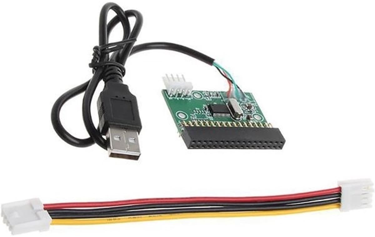 USB-floppydrive - Externe diskettedrive - Gegevens overzetten - Plug-and-play - 1.44 MB - Zwart — afbeelding 1