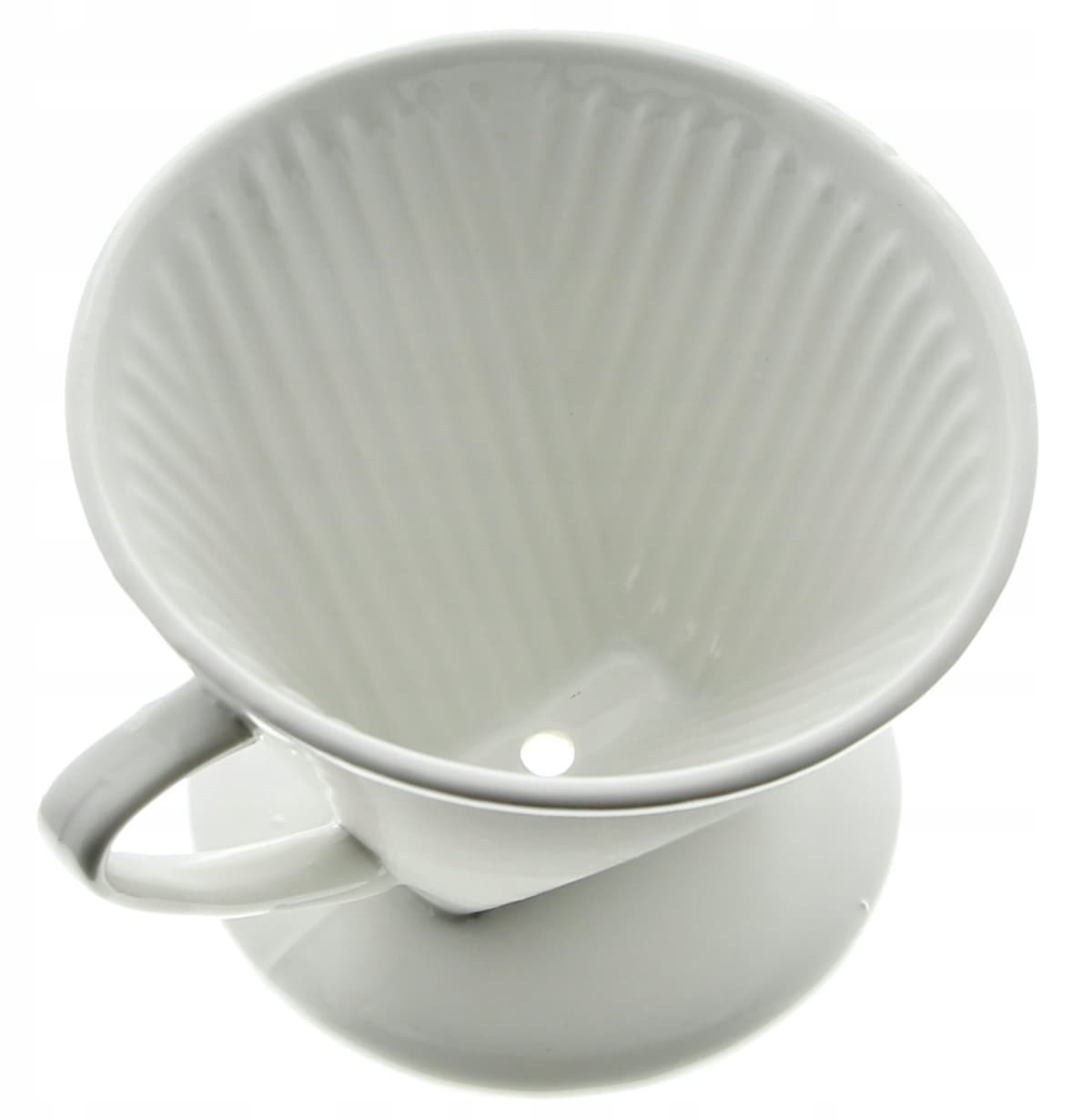 Porseleinen Koffiezetter met Filter - Wit — afbeelding 1
