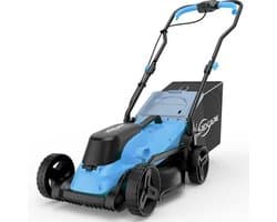 Grasmaaier - Accumaaier - Voor gazononderhoud - Met borstelloze motor - 34 cm snijbreedte - Grijs