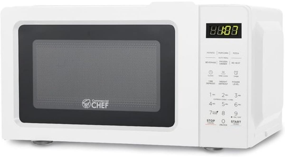 Magnetron met kookplaat - Kleine oven - Snel maaltijden bereiden - Touchbediening - 0.7 CU capaciteit - Wit — afbeelding 1