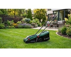 Accu Grasmaaier 18V - 32 cm Maaibreedte - Borstelloze Motor - Inclusief Mulchplug & 35L Grasopvangbak - Excl. Accu - Laura Homestore
