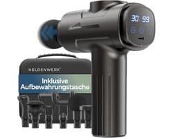 SnelShoppen - Massagepistool met 6 Massagekoppen, 30 Snelheden, USB-C Aansluiting en LCD-Touchscreen - Spiermassageapparaat voor Diepe Weefselmassage