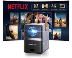 Beamer Full HD - 1920 x 1080 Resolutie - 800 ANSI Lumen - DLP Technologie - Draagbaar - Voor Thuisbioscoop