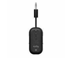 Twelve South AirFly Pro 2 – Geniet van in-flight entertainment – Verbind 1 of 2 hoofdtelefoons via Bluetooth – 25+ uur batterijduur - Zwart