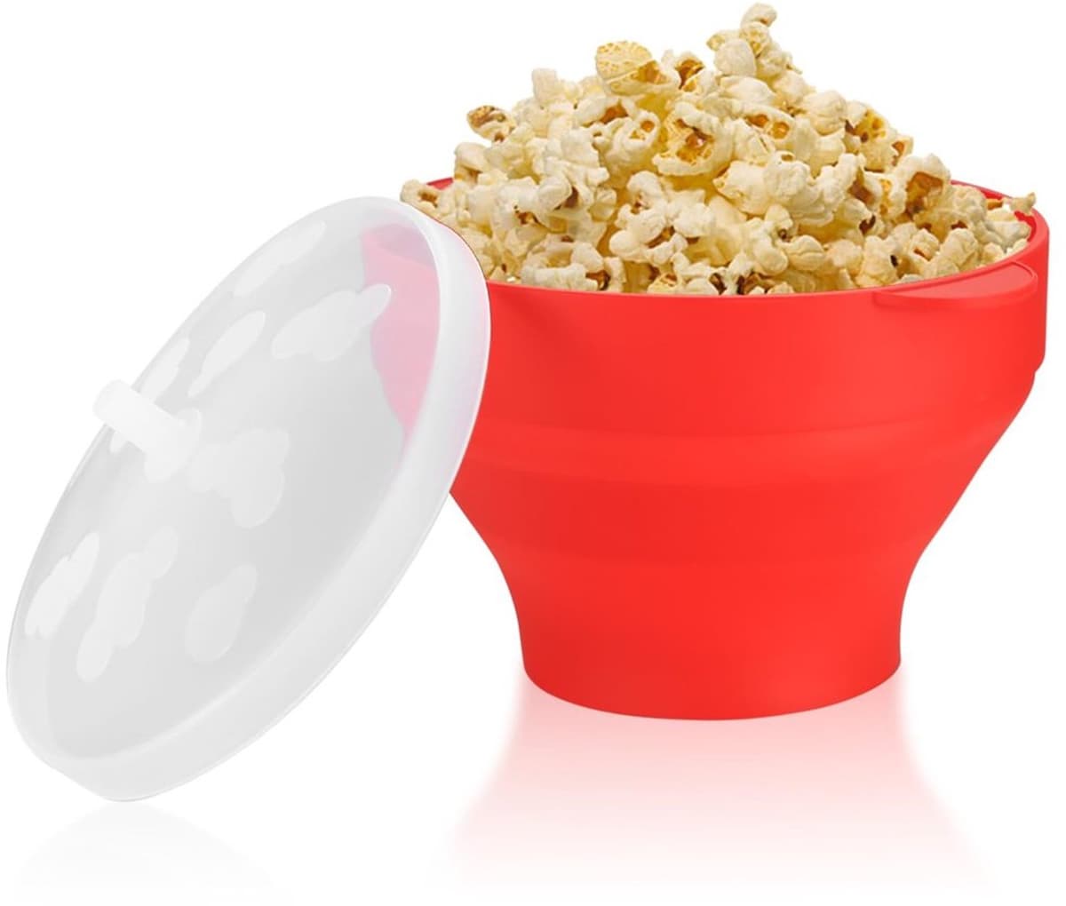 Grote Opvouwbare Siliconen Popcorncontainer - BPA-vrij, Voor Magnetron — afbeelding 1