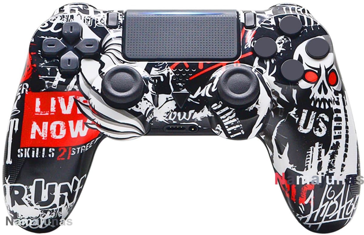 Namajunas - Draadloze Controller geschikt voor PS4/Pro/Slim/PC - Bluetooth gamepad - Geschikt voor Playstation 4 -Zes-assige sensor - LED-lichtbalk en touchscreen-functionaliteit - Audio Jack Input - Gaming Accesoires — afbeelding 1