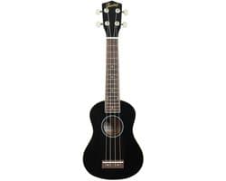 Sopraan Ukelele - Met gratis lessen - Fazley K21B-W - Zwart