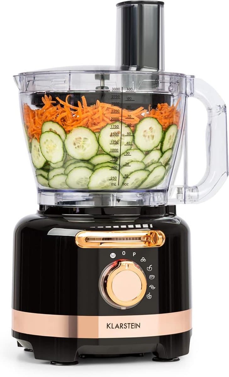 Krachtige keukenmachine met hakmolen, blender en rasper - 1000W — afbeelding 1
