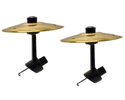 Anti-crash bekkens voor auto's - 2 Stuks - Auto cimbaal - Kunststof - Auto cimbaal ventilatieopening - Ventilatieopeningen voor bekkens voor auto's - Ventilatieopeningen voor trommelbekkens voor auto's - Mini drum auto crash bekken - 14cm - Goud