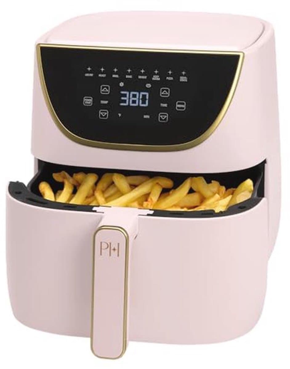 Roze Airfryer voor Gezond Koken met Digitale Touchscreen — afbeelding 1