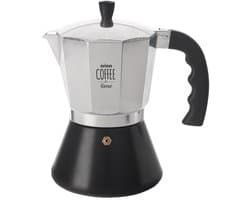 Orion - Aluminium Kawiarka - 450 ml - Inductie Geschikt - Zwart Handvat