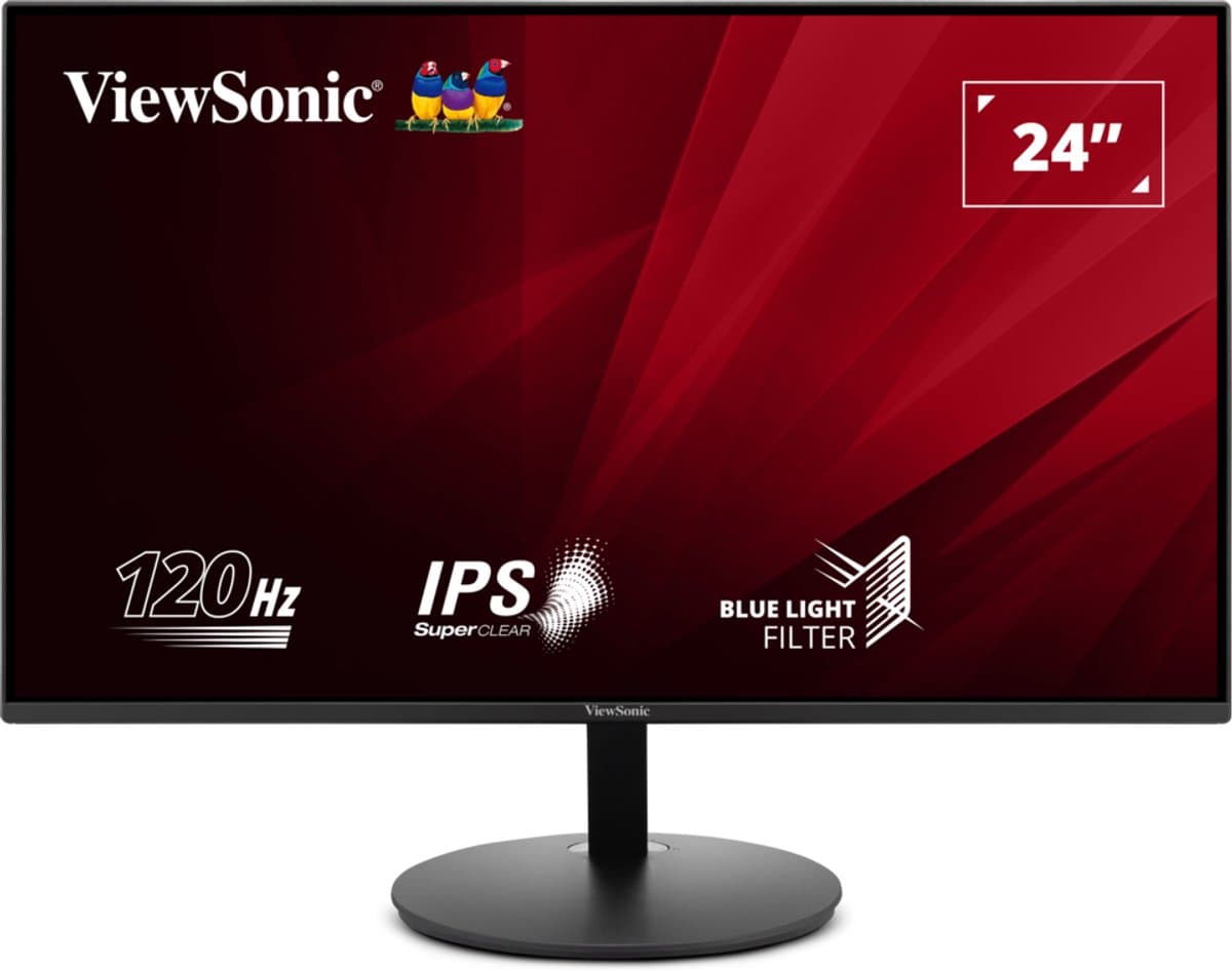 Viewsonic Monitor 24 Inch Va24E1-H Ips Fhd 120Hz Hdmi Vga Voor Gaming Pc — afbeelding 1