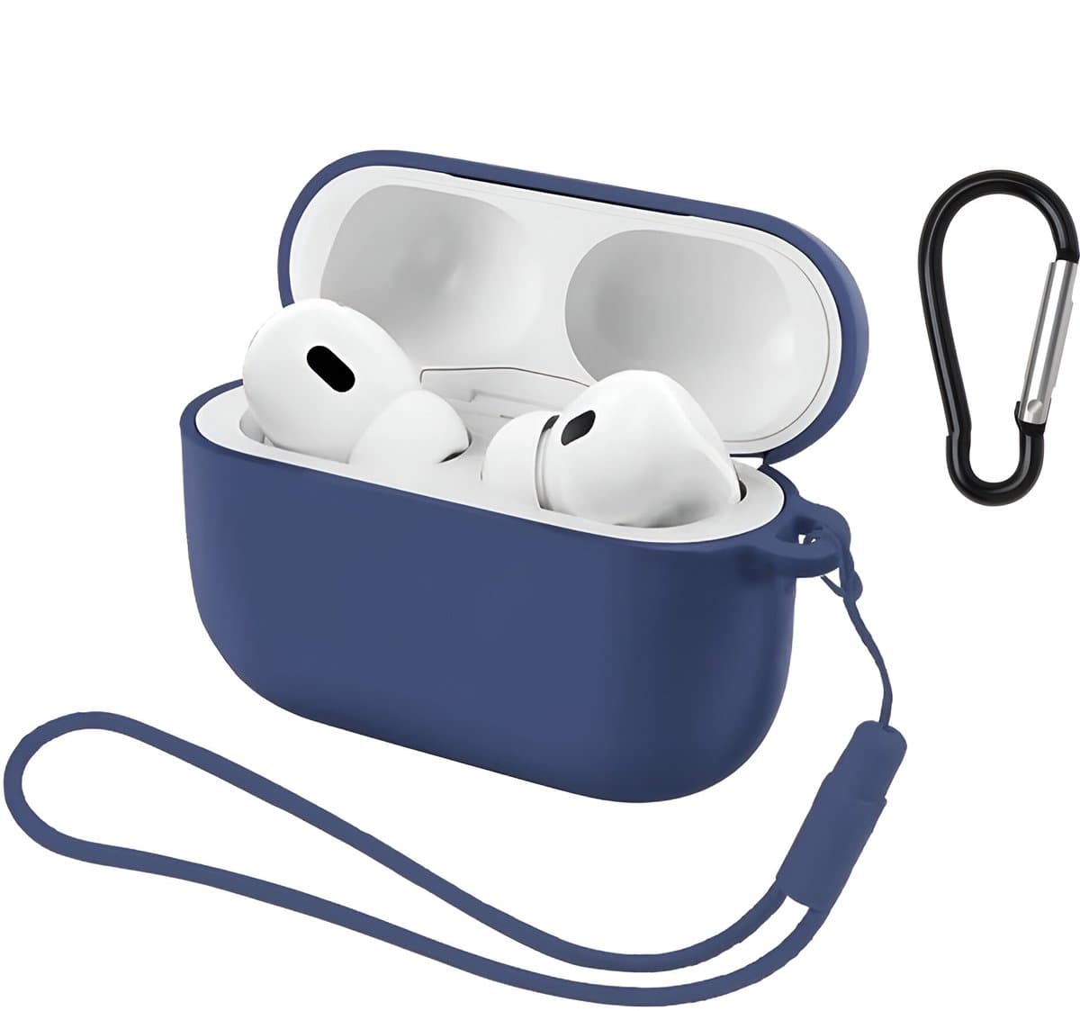 Studio Air® Airpods Hoesje Pro 3 Siliconen Case - Royal Blue - Hooked - Soepel Airpod Hoesje voor Airpods Pro 3 (2025) — afbeelding 1