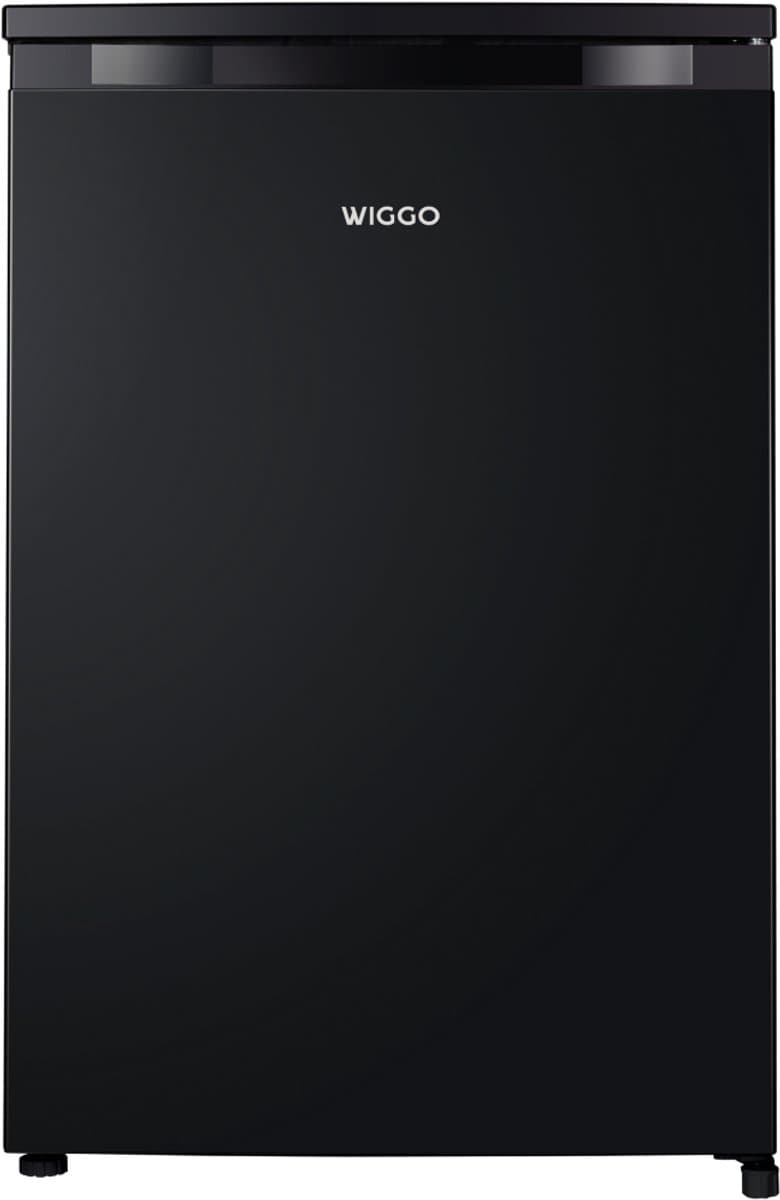 Wiggo WFR-TT82D(B) Vrijstaande tafelmodel koelkast 107 L – met vriesvak – energieklasse D – zwarte uitvoering — afbeelding 1