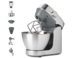 Compacte Keukenmachine 4,3L met Accessoireset en Geïntegreerde Weegschaal