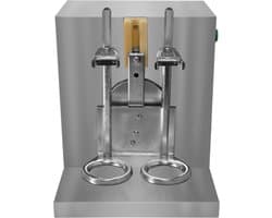 KuKoo Dual-Design Boba Bubble Tea Shaker - Automatische Thee Shaker - Dubbele Cup Efficiëntie - Zilver - 350ml tot 750ml - 120W Motor - 400 r/min Rotation