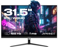 JAPANNEXT Gaming Monitor 31.5" IPS 2K WQHD (2560x1440) 165hz 1ms | JN-IPS3150WQHDR165