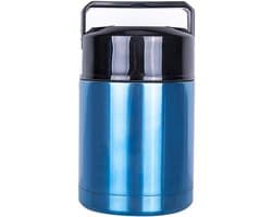 Geïsoleerde voedselcontainer 36 oz 1000 ml - lekvrije soeppot voor warme maaltijden - blauw