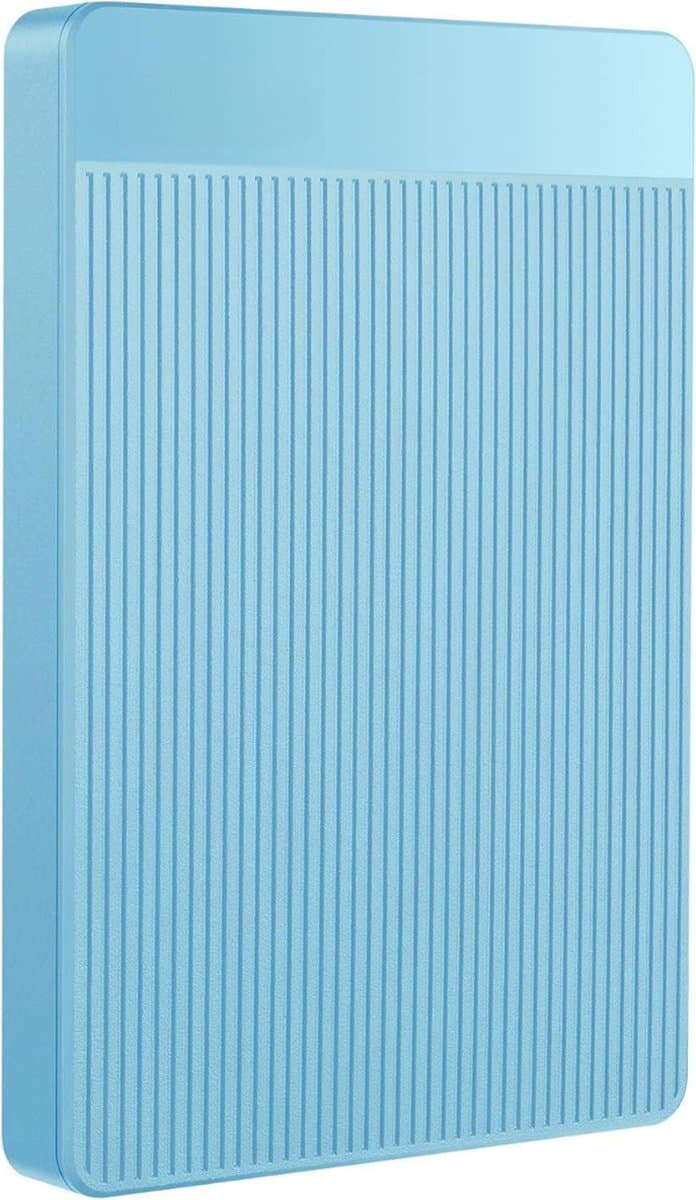 Externe Harde Schijf Extern 500GB Ultra Slim Draagbare Harde Schijf USB kabel HDD Opslag Compatibel voor PC, Mac, Laptop, Xbox, Xbox One, PS4 (Zwart) HD-006 - 500GB - Blauw — afbeelding 1