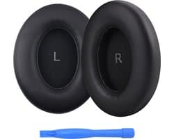 Vervangende Oorkussens voor Sennheiser Momentum 4 Wireless Over-Ear Hoofdtelefoons van MMOBIEL – Memory Foam en Protein PU Koptelefoon Oorkussens - Noise Isolation Earpads – Zwart