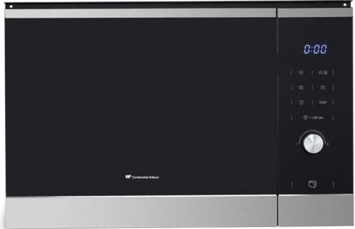 Inbouw grill magnetron CONTINENTAL EDISON CEMO25GINE Zwart RVS L59.5 x H38.8 x D40.1 cm 25L — afbeelding 1