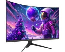 KTC H32S17F 32'' Curved Gaming Monitor, 1920*1080 HVA Paneel, 240Hz Refresh Rate, 125% sRGB, 3500:1 Contrastratio, Adaptive Sync, HDR10, 3ms Reactietijd, 2*HDMI2.0 1*DP1.4 1*USB2.0 1*Audio, VESA Montage, Verstelbare Kanteling, Weinig Blauw Licht