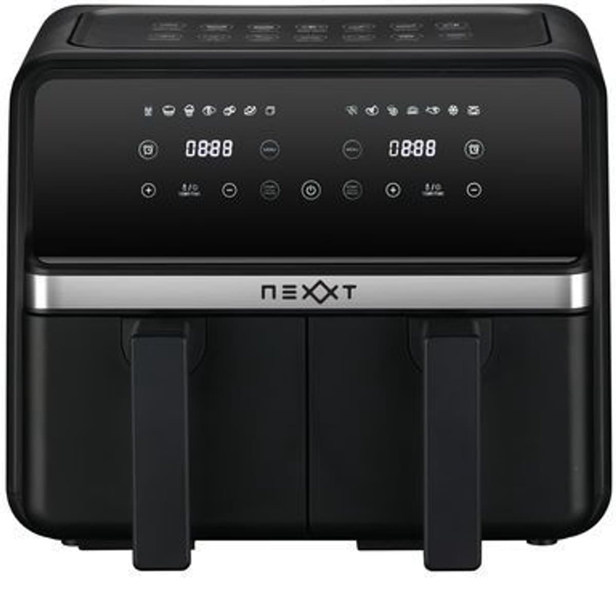 NEXXT CO231025 - Airfryer - Zwart - 4 l - 2200 W - Aantal frituurmanden: 2 — afbeelding 1