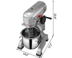 Keukenmixer – Elektrische Mixer – Deegkneder – Mixervoet – 10 Liter Kom – 450 Watt – 3 Snelheden
