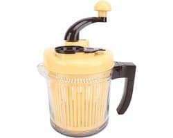Keukenmachine Hakmolen - Handmatige Groentesnijder - Moeiteloos Ingrediënten Bereiden - 3 Versnellingsopties - 2500 Ml Capaciteit - Zilver