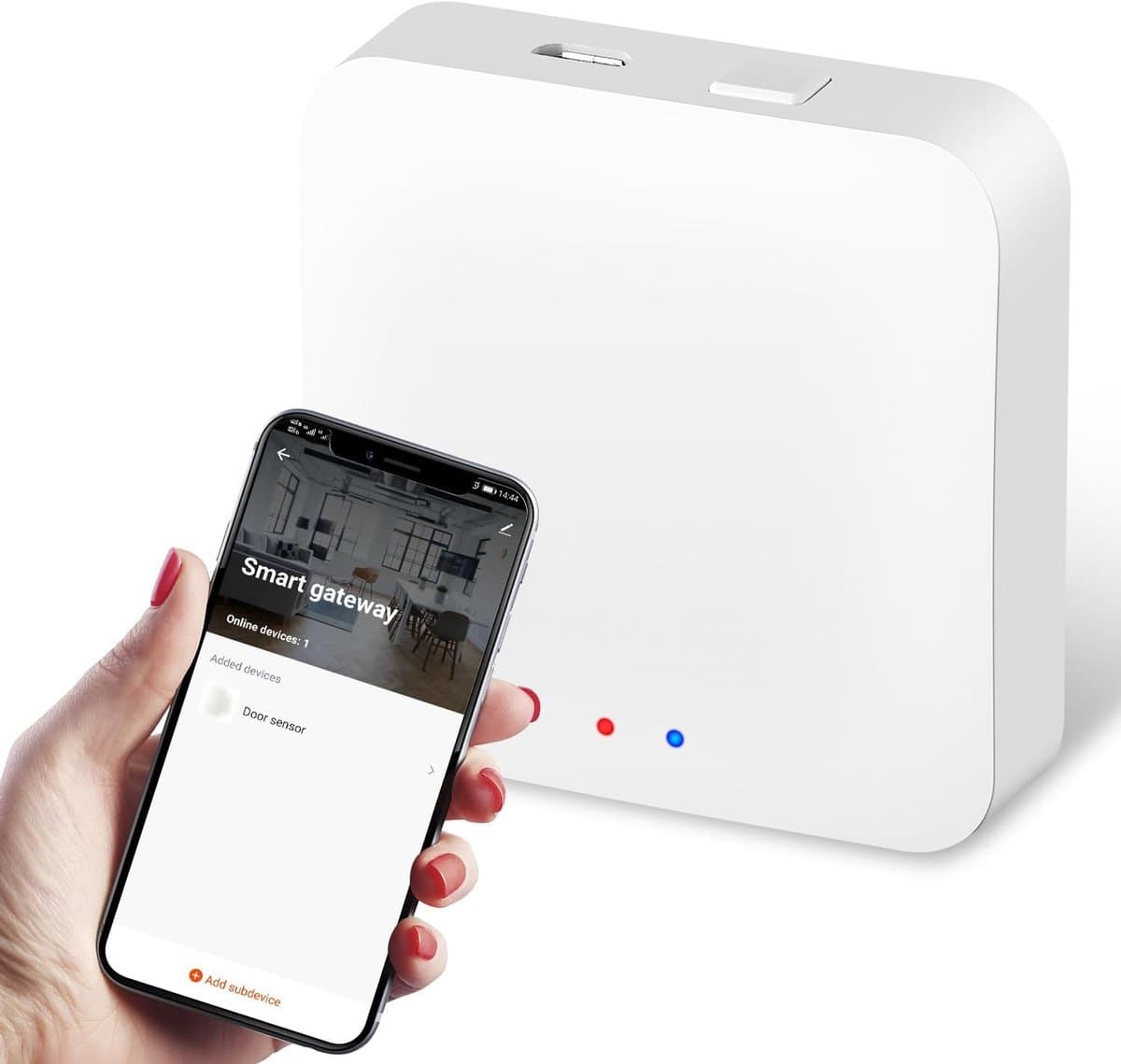 Slimme radiatorthermostaat - Verwarming TRV - Energie besparen - App en spraakbediening - Zigbee 3.0 - Wit — afbeelding 1