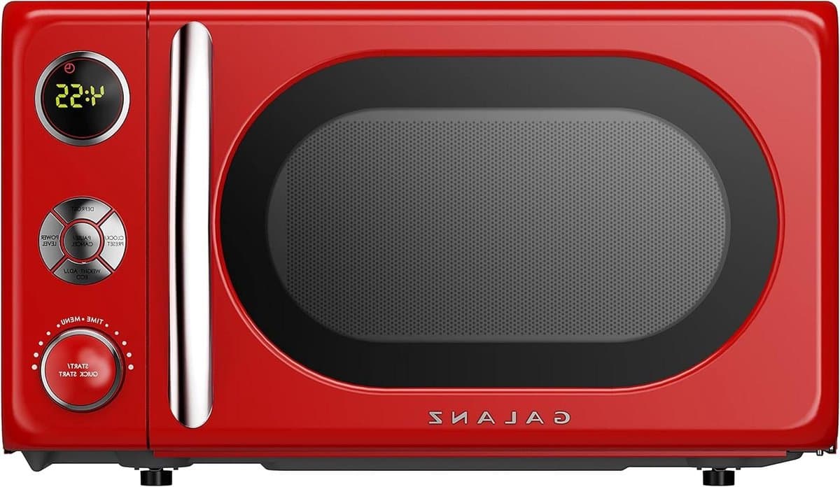 Magnetron - Oven Apparaat - Snel Opwarmen - Digitale Controle - 35 cm Diep - Rood — afbeelding 1