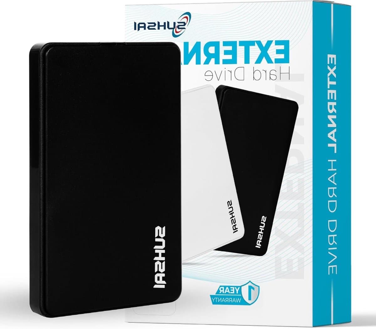 Externe Harde Schijf - Draagbare Opslag - Bestanden Opslaan - Plug and Play - 500 GB - Zwart — afbeelding 1