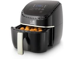 Heteluchtfriteuse - Airfryer Frituurpan - Gezond Frituren - 6 Voorgeprogrammeerde Functies - 3.2L - Zilver Zwart