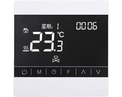Slimme Thermostaat - Vloerverwarming Bediening - Energie Besparen - Nauwkeurige Temperatuurregeling - 10 x 10 x 3 cm - Wit