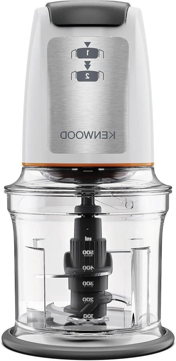Keukenmachine Hakmolen - Mini hakker - Snel ingrediënten snijden - Quad-Blade systeem - 05 liter kom - Wit — afbeelding 1