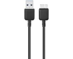 USB 3.0 Kabel - Externe Harde Schijf Kabel - Data Overzetten - Supersnelle Overdracht - 09 m - Zwart