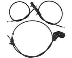 3-delige Bowden-motorkabelontgrendelingsset voor E39 525I 530I (51238176595, 51238190754, 51238176596)