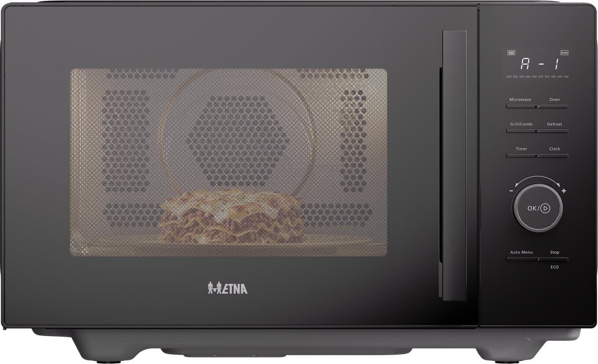 ETNA CMV825 Combi Magnetron – Vrijstaand – 25 liter – 900 watt – Grill – Turbo hetelucht – 10 automatische programma’s – Zwart — afbeelding 1