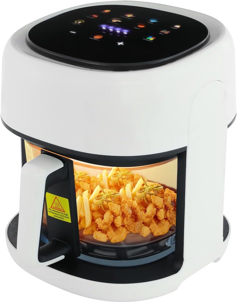 Heteluchtfriteuse 3,3 Liter met Touchscreen en Kijkvenster voor Vetvrij Frituren — afbeelding 1