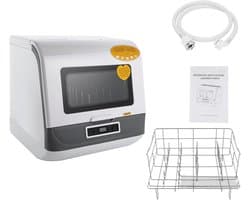 Tafelvaatwasser - Compacte afwasser - Snel servies reinigen - Automatische droogfunctie - 4-6 sets - Wit