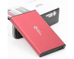 Draagbare Harde Schijf - Externe Opslag - Bestanden Opslaan - Supersnelle USB 3.0 - 1 TB - Rood