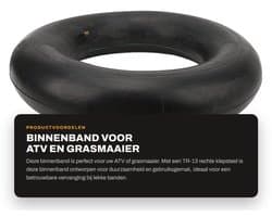 Dailygoods- Binnenband 500-12 inch - TR-13 Klepsteel - Stevige Binnenband - Lekbestendig - Geschikt voor Grasmaaiers/ATV's - Hoogwaardig Rubbermateriaal