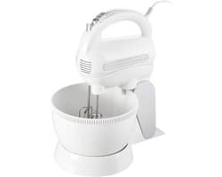 RWB® Mixer met Mengkom - Keuken Mixer - Mix Machine - Wit - 26 x 6 x 7 cm