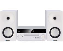 Blaupunkt - Stereo set - Speaker - FM-radio, AUX-aansluiting en USB-aansluiting, Bluetooth, HDMI-ingang, wekker, LED-display, kleur wit, MS30.02BT