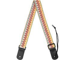 Cascha HH 2200 ukelele draagband jacquard regenboog