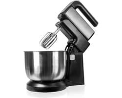 Zyrex® Mixer met Mengkom - Keukenmachine - Deegmixer - Inclusief Deeghaak en Garde - Zwart - 26cmx 40 cm x 45cm