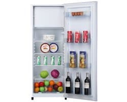 Fagor FAF5212 Koelkast Vrijstaand 218L met Vriesvak 4 - Stille Koelkast 41 dB - Compacte Koelkast met LED Verlichting - Wit - Omkeerbare Deur - Label E - Hoogte 141 cm