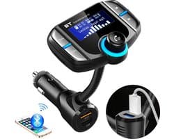 FM Transmitter Bluetooth - Autolader USB Oplader - Handsfree Bellen - MP3 - Auto Lader - Bluetooth Carkit - Muziek Streamen - Quick Charge 3.0