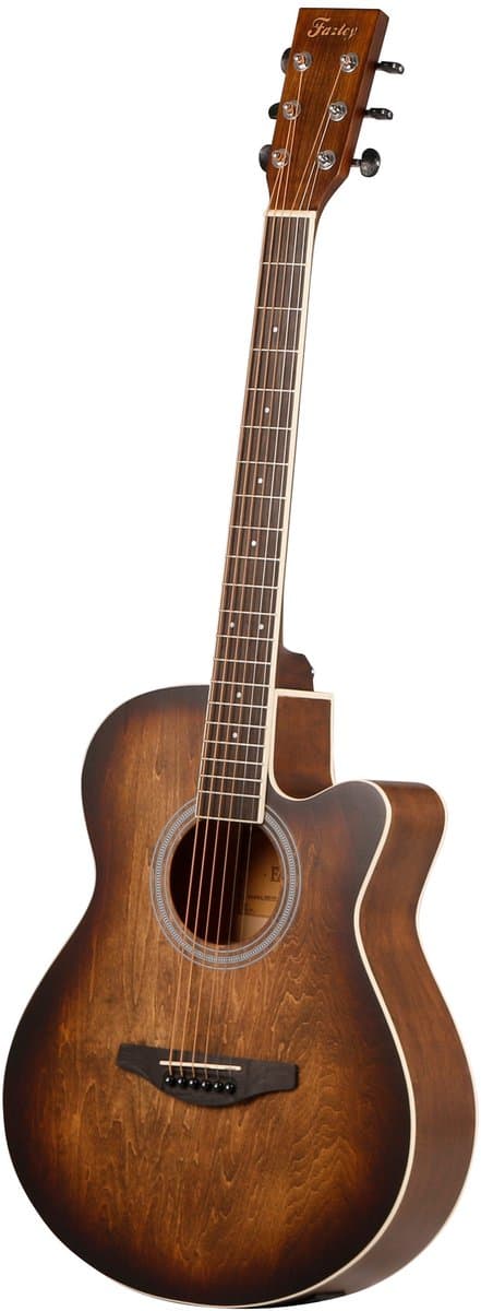 Elektrische / Akoestische Gitaar - Piëzo Element Met Stemapparaat - Voor Beginners - Westerngitaar - Linde Body - Bruin - ColourTune Series — afbeelding 1